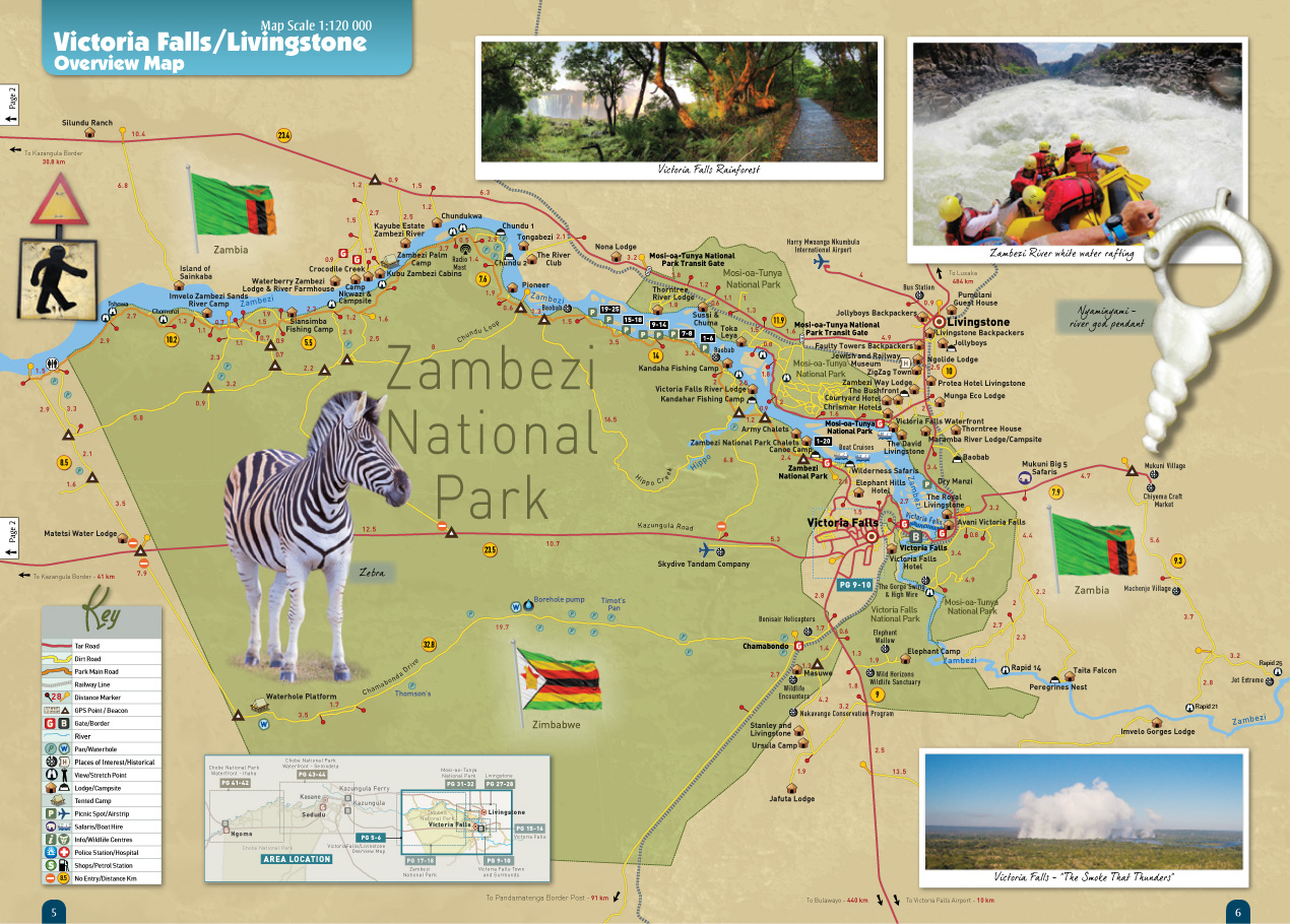 Mapa De Victoria Falls Zambia Victoria Falls Location Map Facts